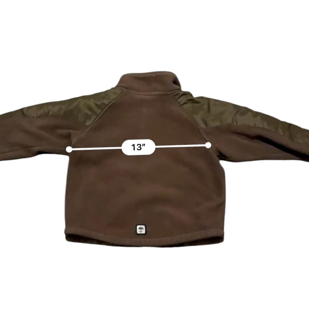 Timberland Toddler Boys Brown Fleece Zip Up Jacket W/ Pockets Size 2T​​​​ - Picture 7 of 11